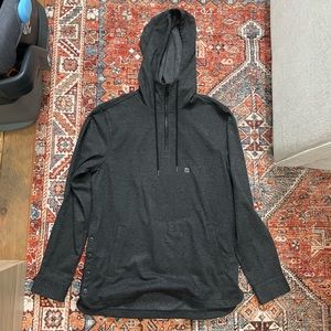 Express Gray Pullover 1/4 Zip Hoodie Size Medium